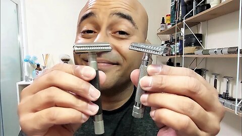 ASMR Razorock German 37 VS Parker Semi slant BATTLE OF THE SLANTS Comparison.