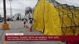 National Guard sets up mobile test site