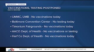 Vaccines, testing postponed
