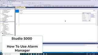 Allen-Bradley PLC Controls | Using Alarm Manager in Studio 5000