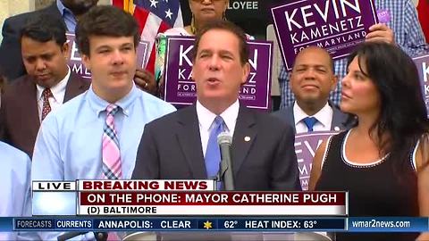 Mayor Catherine Pugh reacts to death of Kevin Kamenetz