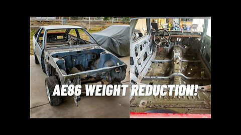 AE86 Stage 1 Weight Reduction Complete!