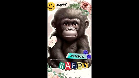 "Follow Baby Gorilla Jameela's Sweet💖🙏😇🕊️🎀🐾🎶🎼🌻🦋