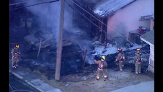 BREAKING: House fire near Lake Mead and Pecos