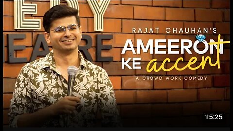 Ameeron ka Accent _ Crowdwork _ Stand up comedy by Rajat Chauhan