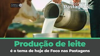 Produção de leite é o tema de hoje em Foco nas Pastagens