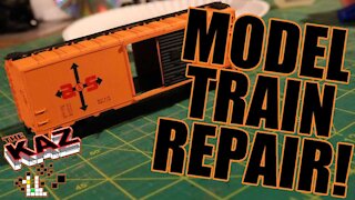 HO Scale Model Train Boxcar Repair