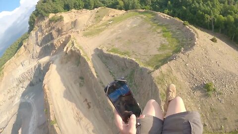 Flying the Rock Quarry on the side of Mountains - Moonshiners paramotor fly in 2023