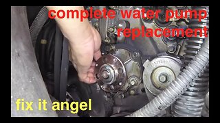 not too bad [DETAILED] Buick Rendezvous water pump replacement √ fix it angel