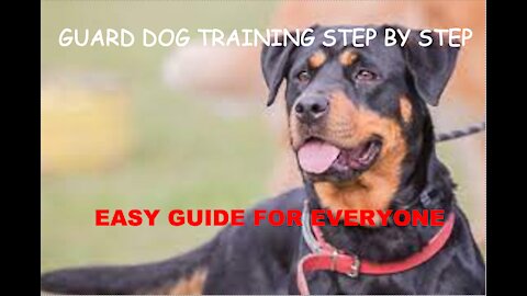 FREE GUARD DOG TRAINING VIDEO - Guard Dog Training Step By Step
