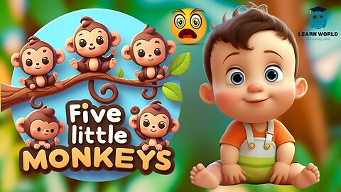 Five little monkeys Nursery Rhyme | Cocomelom