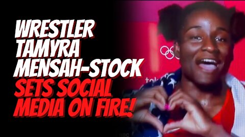 Wrestler Tamyra Mensah-Stock Sets Social Media Alight With Her Show of National Pride in Tokyo!