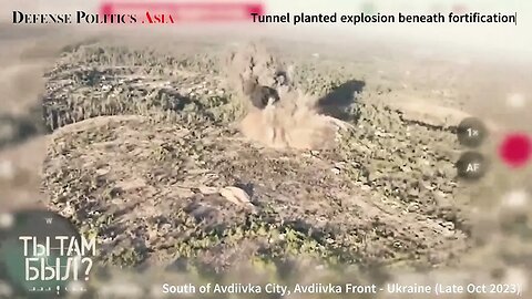 Russia uses WW1-era tunnel warfare assault south of Avdiivka City, Avdiivka Front - Ukraine War