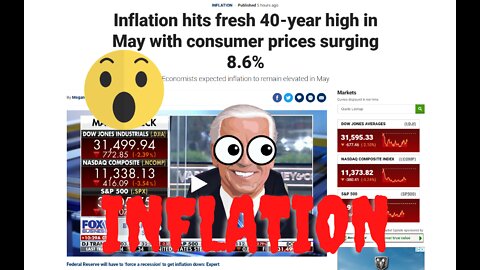 American Economy: May 2022 Inflation @ 40 Year Highs of 8.6%! Food, Gas, Utilities SOAR...