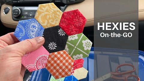 How to Sew Hexies On-the-Go | English Paper Piecing Tutorial