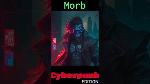 Morbius Cyberpunk AI Art Edition #morbius #shorts #midjourney