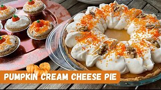 Pumpkin Cream Cheese Pie 🎃 🥧