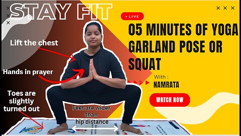 Malasana Pose Garland Pose or Squat कब्ज (Gas )को करे जड़ से खत्म | Benefits in Marathi #yoga #gas