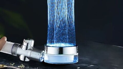 Water Saving RGB LED Shower Head Temperature Control