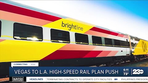 Vegas to L.A. high-speed rail plan push