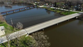 Flying around the Kankakee River