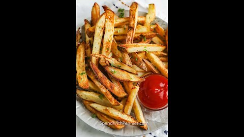 How to Make Crispy French Fries Recipe | Homemade Perfect French Fries Recipe