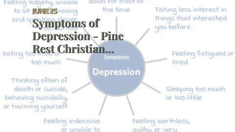 Symptoms of Depression - Pine Rest Christian Mental Health - Questions