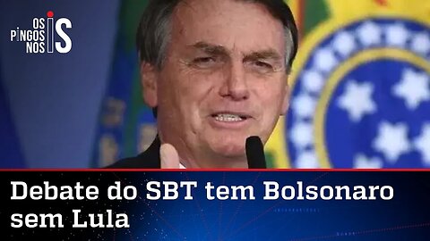 Bolsonaro confirma participação no debate do SBT; Lula amarela