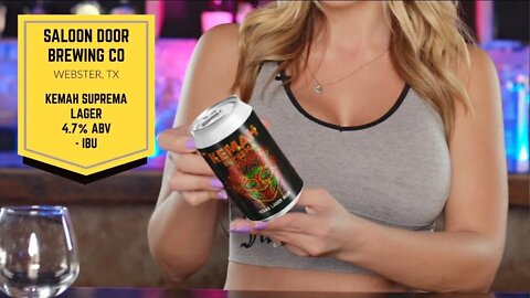 Yee Haw! 🤠 Saloon Door Brewing Co Kemah Suprema Texas Lager Craft Beer Review with @The Allie Rae
