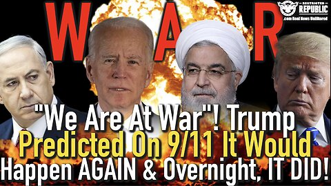 "We Are At War"! Trump WAS RIGHT! He Predicted On 9/11 It Would Happen AGAIN and Overnight, IT DID!