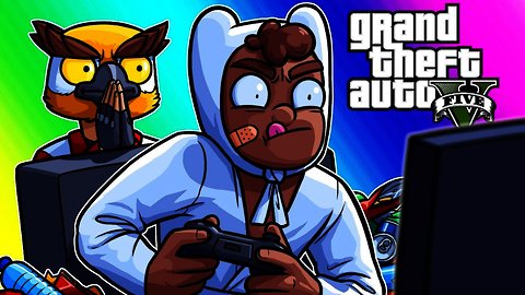 GTA5 Funny Moments - Basically's Intervention and Noisy Cricket Car Battle!