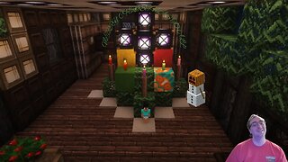 building a beautiful SMALL christmas tree in minecraft