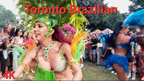 【4K】Toronto Brazilian 🇧🇷 celebration Canada 🇨🇦