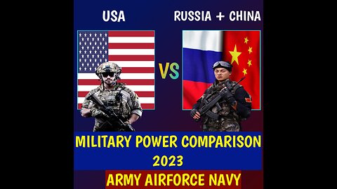 USA vs RUSSIA & CHINA military power comparison.
