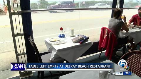 Table left empty at Delray Beach restaurant to honor lost soldiers