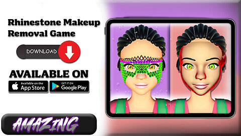 Rhinestone Makeup Removal Game | Really Amazing Game | Aizalkhan764
