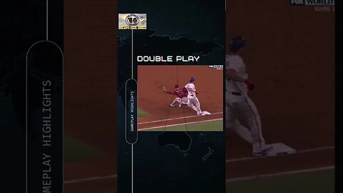 1st DOUBLE PLAY of the World Series #worldseries #mlb #rangers #diamondbacks #play