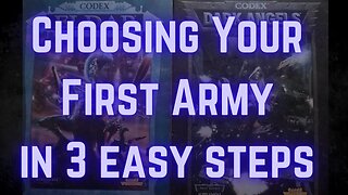 Choosing Your First Army in 3 Easy Steps