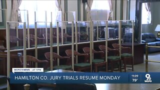Jury trials to resume Monday with safeguards in place