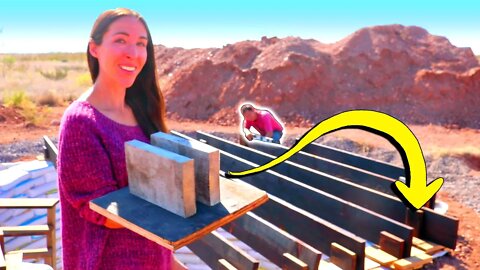 Installing Joists Over Our Earthbag Root Cellar