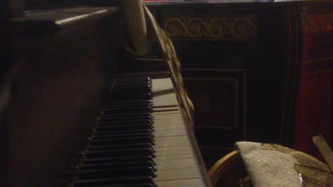 Haunted piano plays by itself