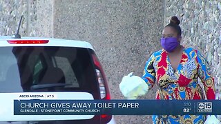 Glendale church gives away toilet paper