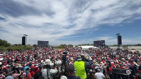 Panoramic Shot of President Trump’s Rally Today in Las Vegas, Nevada