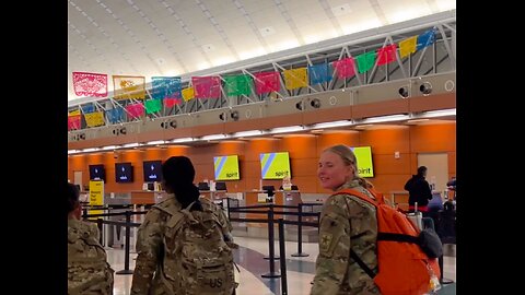 I encountered 3 female with US Army soldiers at the airport!!