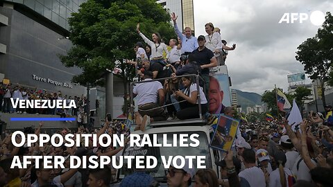 Venezuelans rally to support opposition after disputed vote