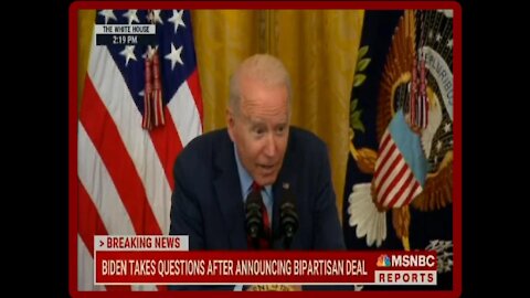 Creepy Biden Whispers Into the Mic About The Relief Checks/Bill - 2121