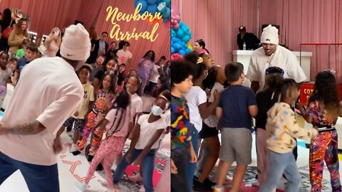 Chris Brown Enters Dance Contest At Daughter Royalty's 8th B-Day Party! 🕺🏾