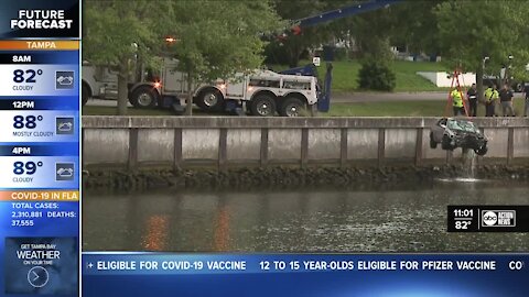 Car into Hillsborough River