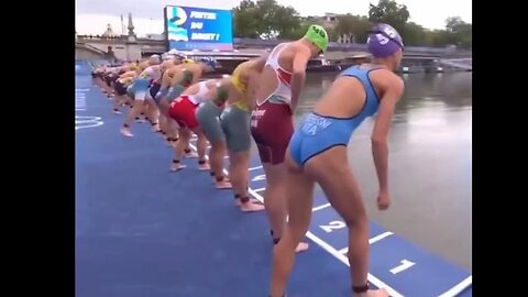 Olympic Swimmers Puking After Swimming in The River Seine