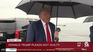 Former President Trump pleads not guilty, calls it 'very sad day for America'
